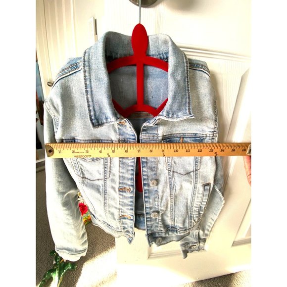 Girls Size 8 Old Navy Denim Light Blue Jacket Mini on Back - Picture 5 of 8